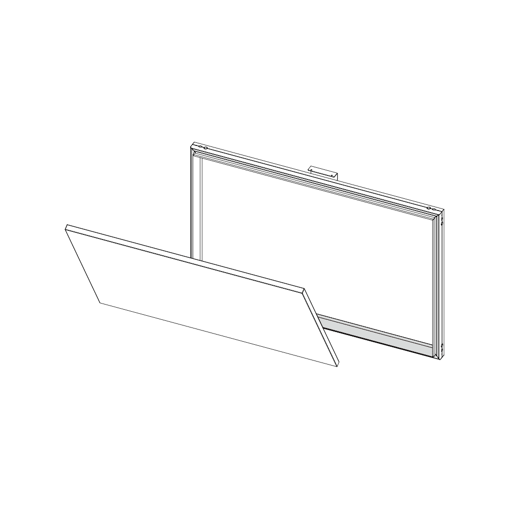 ECLISSE Syntesis tech revizní dvířka vyjímatelná