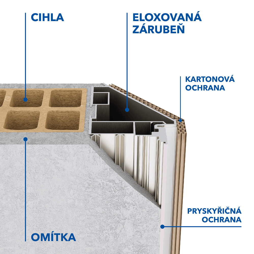 ECLISSE 40 aplikace na zděnou stěnu